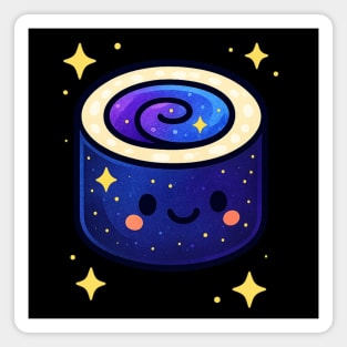 Galactic Sushi Roll – Cute Space Sushi Art | Cosmic Foodie Aesthetic Tee Magnet